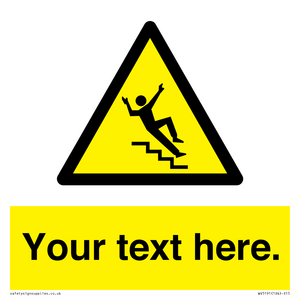 Custom Slippery Stairs Sign